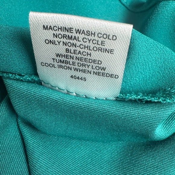 41 Hawthorne Teal Green Bell Sleeve Blouse XL - Picture 7 of 8